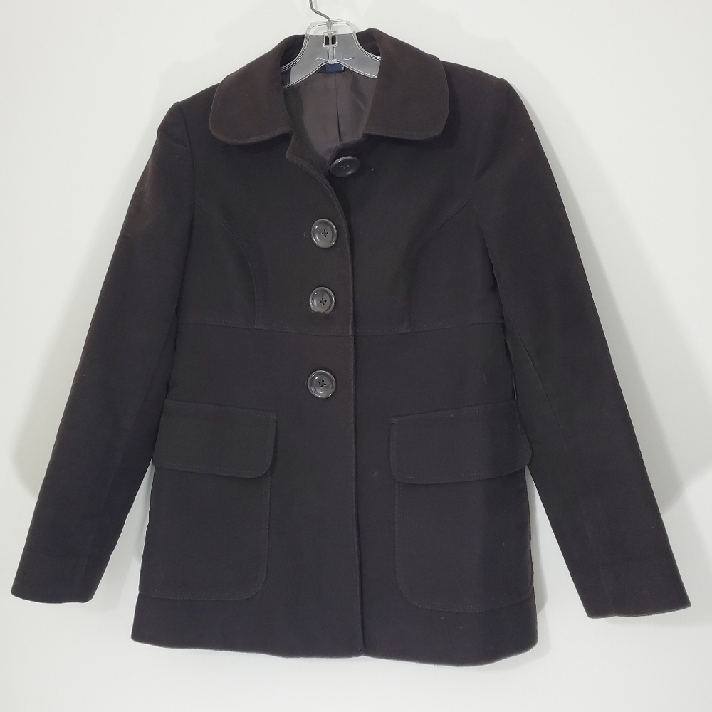 Gap Brown Button Front Jacket, Size Xs - image 1